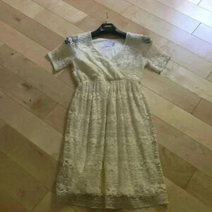 ASOS Maternity Dress Cream Lace